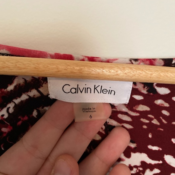 Calvin Klein Maxi Animal print dress Size 6 - Picture 5 of 7